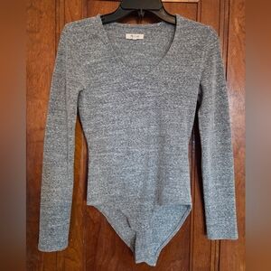 Madewell Heather Gray Knit Top